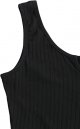 Women's Summer Sleeveless Striped Belted Tank Romper Short Jumpsuit